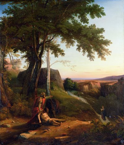 Az irgalmas szamaritánus, 1834 alkotó: Theodore Caruelle d Aligny